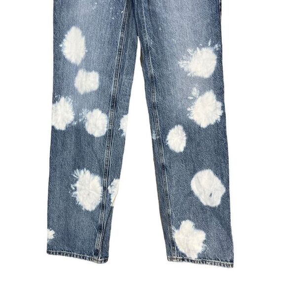 Pacsun 90’s Boyfriend High Rise Straight‎ Leg Bleached Jeans Size 24 - Picture 3 of 10